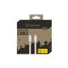 Tactical Smooth Thread Cable USB-C/Lightning 0.3m White