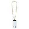Guess Crossbody Popruh 4G Charm s Nabíjecím Kabelem USB-C/USB-C Beige