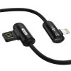 XO NB38 lightning dual splitter music charge cable 1 meter black 1
