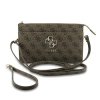 Guess PU 4G Metal Logo Kabelka na Telefon Brown