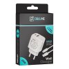 OBAL:ME Cestovní Nabíječka USB-A + USB-C 20W + 2x kabel 1m White