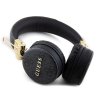 Guess PU Leather 4G Metal Logo Bezdrátová Sluchátka Black