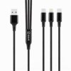 OBAL:ME 3v1 AllConnect Fast Charge USB-A/USB-C, Lightning, Micro-USB Kabel…