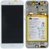 Huawei P8 Lite 2017 (PRA LX1) LCD Display + Touchscreen + Frame Incl. Battery White 02351DNG, 02351DYN