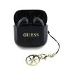 Guess Classic Logo Charm TWS Bezdrátová Sluchátka Black
