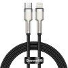 Baseus Cafule Metal Series Datový Kabel USB-C - Lightning 20W 1m Black