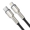Baseus Cafule Metal Series Datový Kabel USB-C - Lightning 20W 2m Black