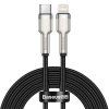 Baseus Cafule Metal Series Datový Kabel USB-C - Lightning 20W 2m Black