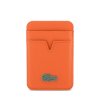 Lacoste PU Iconic Petit Pique MagSafe Peněženka Orange