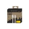Tactical Smooth Thread Cable USB-A/Lightning 2m White