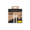 Tactical Stitch Thread Cable USB-A/USB-C 2m White