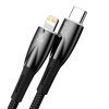 Baseus Glimmer Series Fast Charging Datový Kabel USB-C - Lightning 20W 2m Black