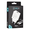 OBAL:ME Cestovní Nabíječka USB-A 10W + USB-A/USB-C Kabel 1m White