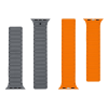 Náhradní díl pro Apple Watch 42/44/45/46/49 Grey/Orange