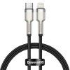 Baseus Cafule Metal Series Datový Kabel USB-C - Lightning 20W 0.25m Black