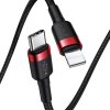 Baseus Cafule Datový Kabel USB-C - Lightning 20W 1m Red/Black