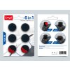 Náhradní díl pro PS5 6ks Black/Red