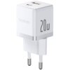 Baseus Palm Fast Nabíječka USB-A + USB-C 20W White