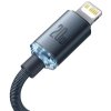 Baseus CAJY000201 Crystal Shine Series Datový Kabel USB-C - Lightning 20W 1,2m…