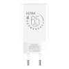 OBAL:ME GaN Cestovní Nabíječka USB-A + 2xUSB-C 65W White (Pošk. Balení)
