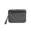 DKNY PU Leather Checkered Pattern and Stripe Obal na Notebook 13/14" Black