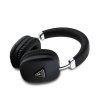 Guess Saffiano PU Leather Triangle Logo Bezdrátová Sluchátka Black