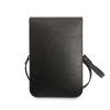 Guess PU Saffiano Triangle Logo Taška na Telefon Black