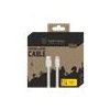 Tactical Smooth Thread Cable USB-A/Lightning 0.3m White