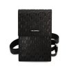 Karl Lagerfeld Saffiano Monogram Taška na Telefon Black