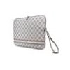 DKNY PU Leather Checkered Pattern and Stripe Obal na Notebook 13/14" Beige