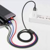 Baseus CA1T4-B01 Fast 4in1 Kabel Lightning, 2x USB-C, MicroUSB 3.5A 1.2m Black