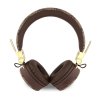 Guess PU Leather 4G Metal Logo Bezdrátová Sluchátka Brown