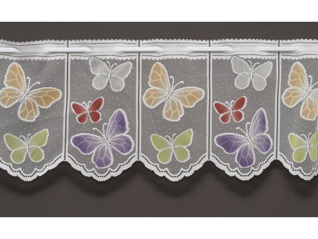 Záclona vitrážová - Albani 607209 výška 45cm - color