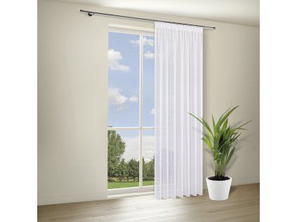 AKCE - klasický voál bílý - výška 330cm