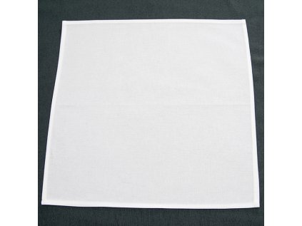 Ubrus 100% bavlna - bílá prostírka 40x40, 220g/m2