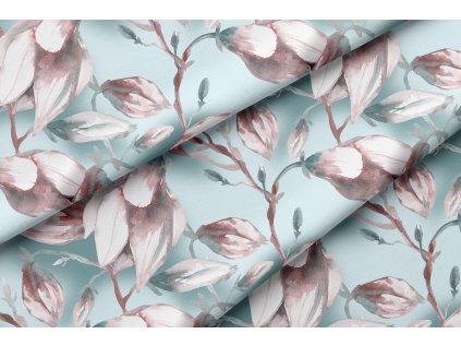 Satin matný - magnolie zelené, š.150cm - AKCE