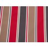 Kočárkovina metráž šíře 160 cm, nepromokavá látka, vzor pruhy červené