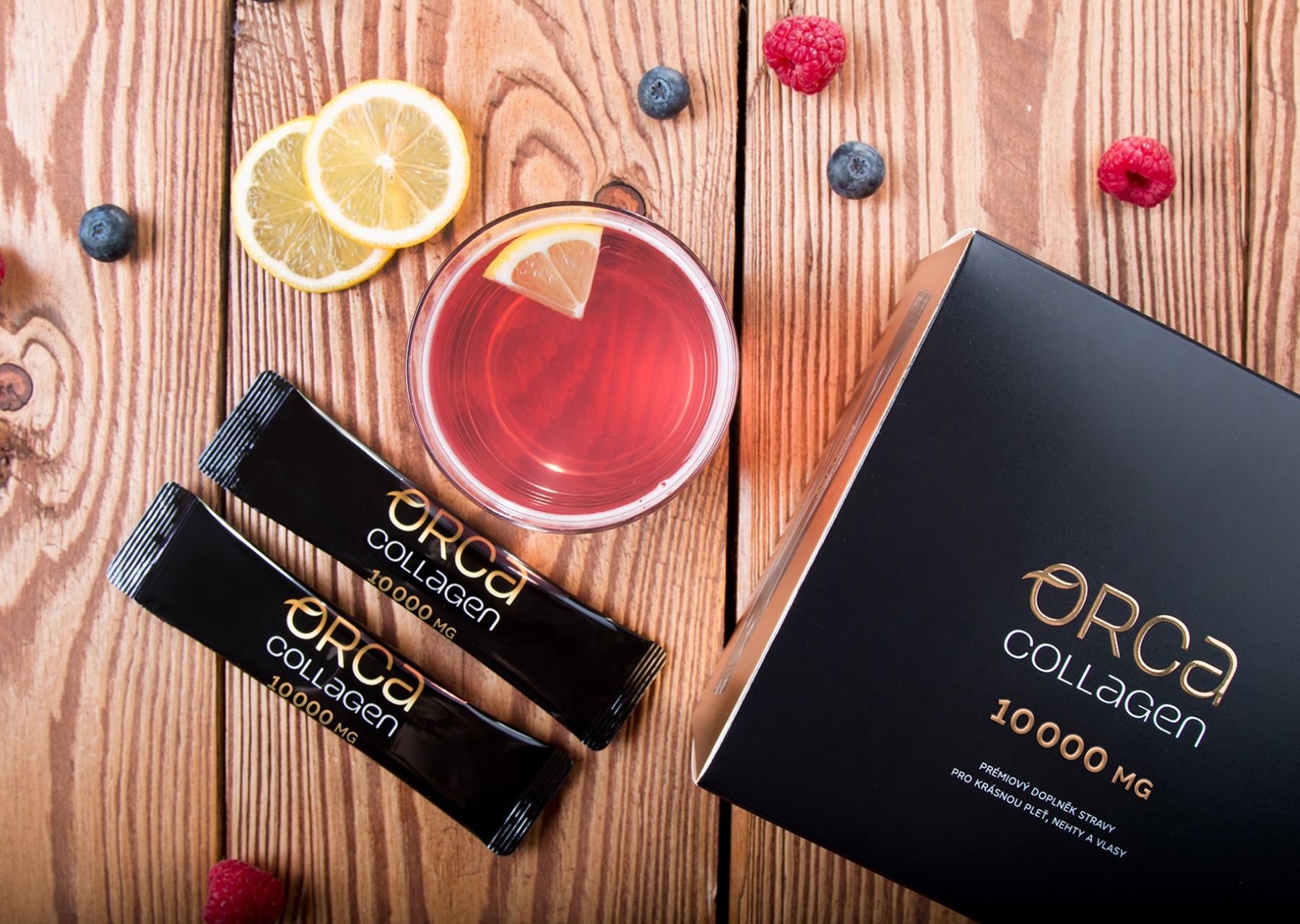 Orca collagen | hydrolyzovaný rybí a bravčový kolagén s kyselinou hyalurónovou a vitamínom C