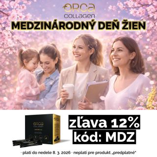 Zľavu 12 % s kódom „MDZ“ si môžete teraz uplatniť v košíku e-shopu www.orcacollagen.sk. 🎉🎉🎉 Platí až do nedele 8. 3. 2026....