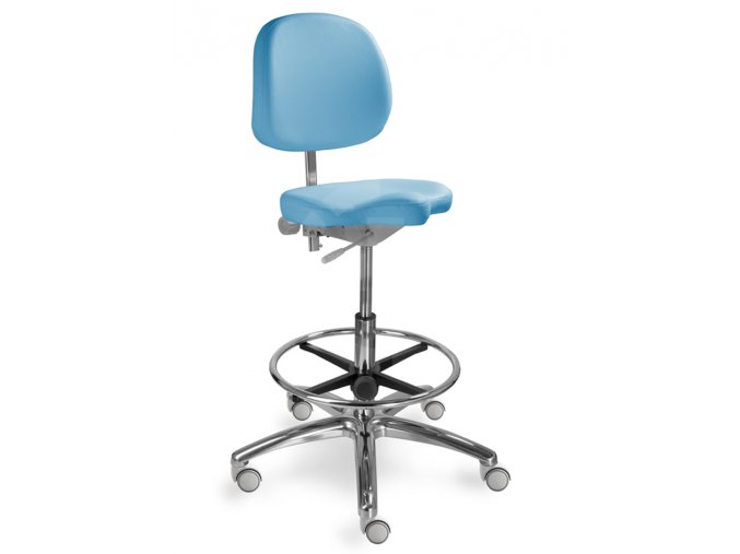 Zdravotnická židle pro přední sezení MEDI 1258 G Dent (Barva sedáku ATLANTA - 26 T4, Typ koleček Měkká na tvrdé podlahy (standard))