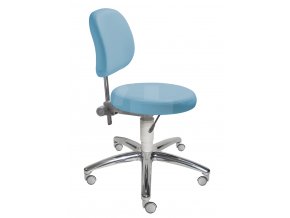 Zdravotnická židle s kulatým sedákem MEDI 1255 G (Barva sedáku ATLANTA - 26 T4, Typ koleček Měkká na tvrdé podlahy (standard), Výška pístu Nižší píst, 46-59 cm (standard))