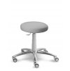 Vyšetřovací stolička MEDI 1256 G (Barva sedáku SILVERTEX - 30514, Výška pístu Nižší píst, 45 - 58 cm (standard), Typ koleček Kluzáky)