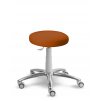 Vyšetřovací stolička MEDI 1256 G (Barva sedáku SILVERTEX - 30529, Výška pístu Nižší píst, 45 - 58 cm (standard), Typ koleček Kluzáky)