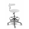 Zdravotnická stolička s opěrkou MEDI 1240 Dent (Barva sedáku SILVERTEX - 30518, Typ koleček Kluzáky místo koleček (+ 250 Kč))