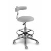 Zdravotnická stolička s opěrkou MEDI 1240 Dent (Barva sedáku SILVERTEX - 30514, Typ koleček Kluzáky místo koleček (+ 250 Kč))