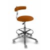 Zdravotnická stolička s opěrkou MEDI 1240 Dent (Barva sedáku SILVERTEX - 30529, Typ koleček Kluzáky místo koleček (+ 250 Kč))