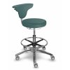Zdravotnická stolička vysoká s otočnou opěrkou MEDI 1251 Dent (Barva sedáku SILVERTEX - 30510, Typ koleček Kluzáky místo koleček (+ 250 Kč))