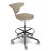 Zdravotnická stolička vysoká s otočnou opěrkou MEDI 1251 Dent (Barva sedáku SILVERTEX - 30520, Typ koleček Kluzáky místo koleček (+ 250 Kč))