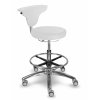 Zdravotnická stolička vysoká s otočnou opěrkou MEDI 1251 Dent (Barva sedáku SILVERTEX - 30518, Typ koleček Kluzáky místo koleček (+ 250 Kč))