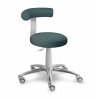 Zdravotnická stolička otočná se zádovou opěrkou MEDI 1283 G Med (Barva sedáku SILVERTEX - 30510, Typ koleček Kluzáky místo koleček (+ 250 Kč), Výška pístu Vyšší píst, 54 - 74 cm (+ 300 Kč))